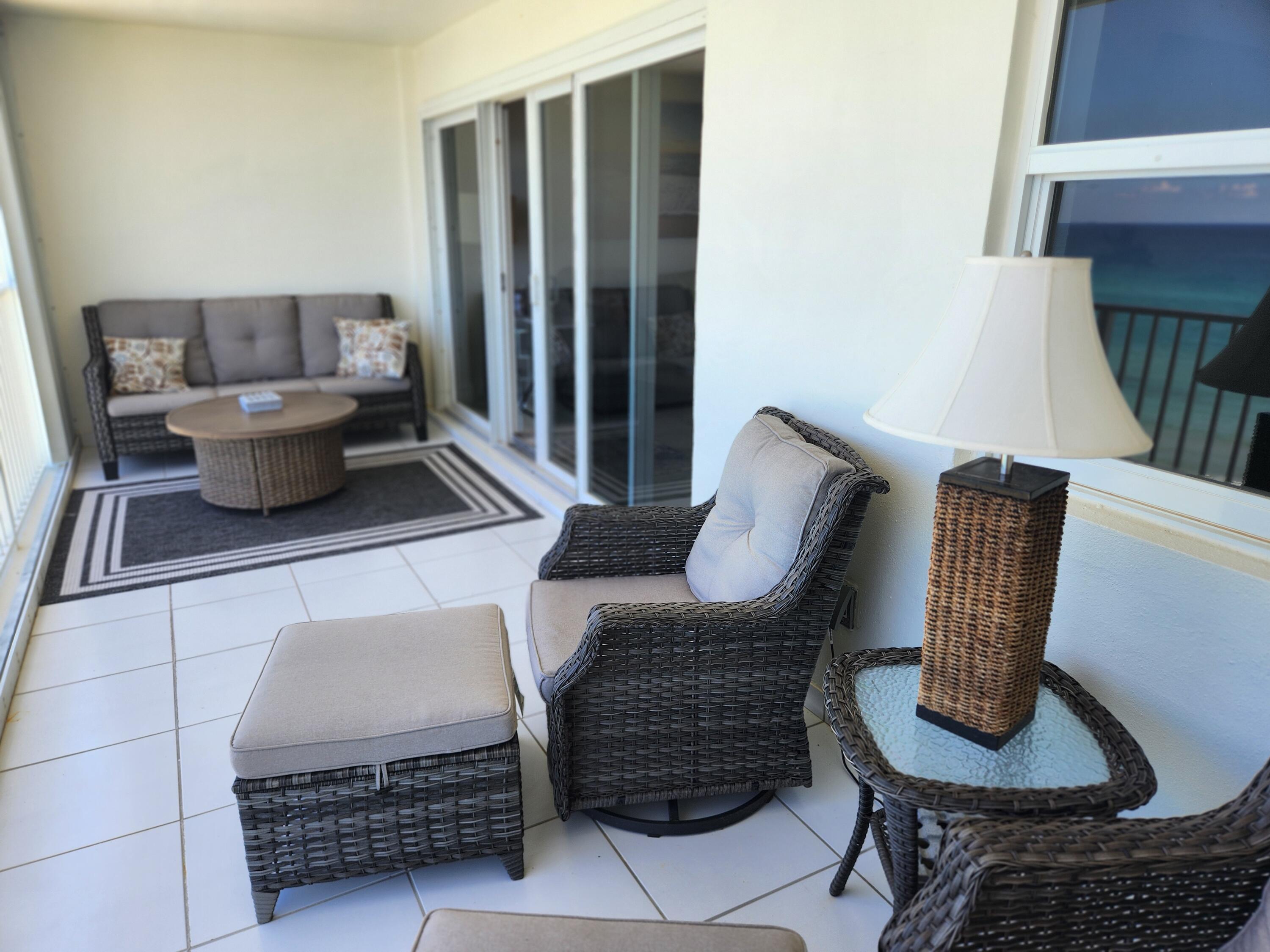 3101 South Ocean Boulevard, Unit 812 Highland Beach, FL 33487 - Photo 5 of 24 a living room with furniture