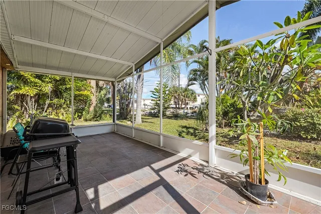 a house view with a garden space