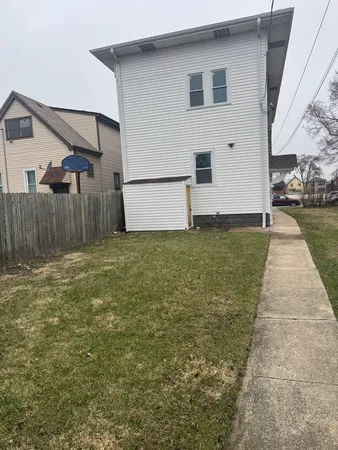 a view of an outdoor space and swimming pool