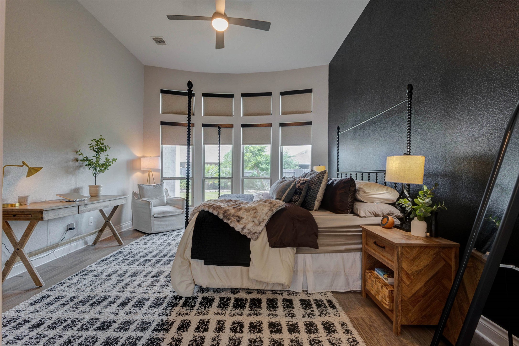 4303 Tupelo Leaf Court Manvel, TX 77578 - Photo 29 of 50 a living room with furniture and a floor to ceiling window