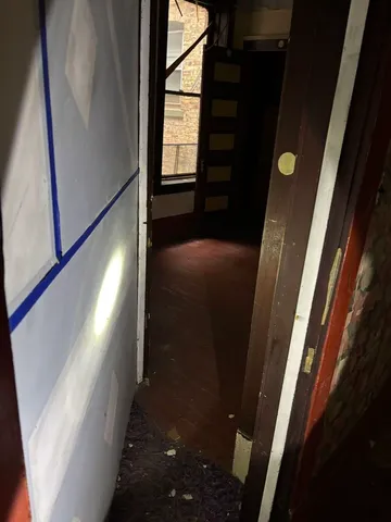 a view of a painting of a window