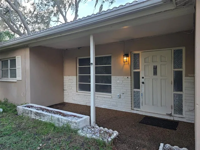 a front view of a house