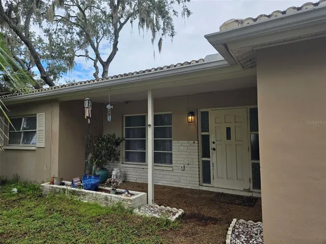 a front view of a house