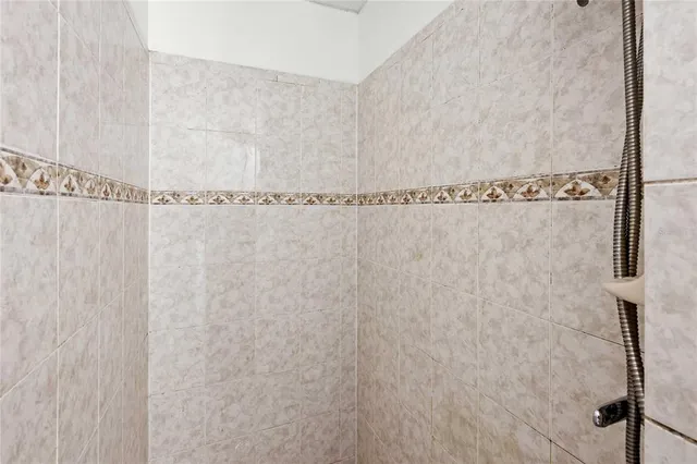 a close view of shower tap