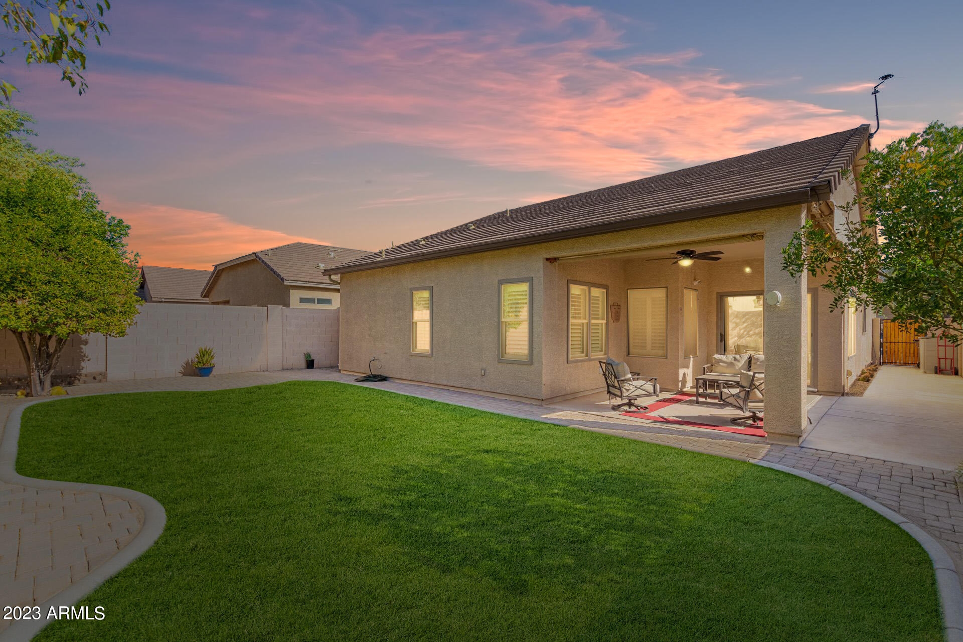 2792 East Superior Road San Tan Valley, AZ 85143 - Photo 21 of 30 Twilight Back View