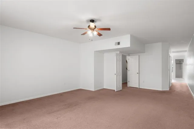 a view of an empty room