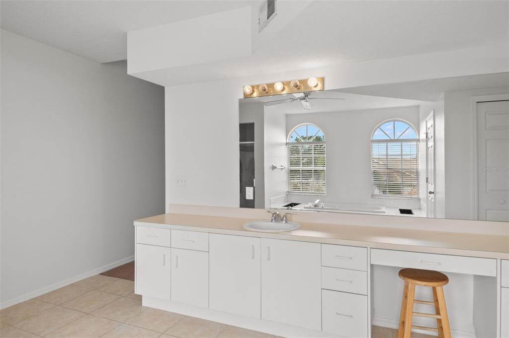 1644 Arabian Lane Palm Harbor, FL 34685 - Photo 29 of 52 a bathroom with a sink and a mirror