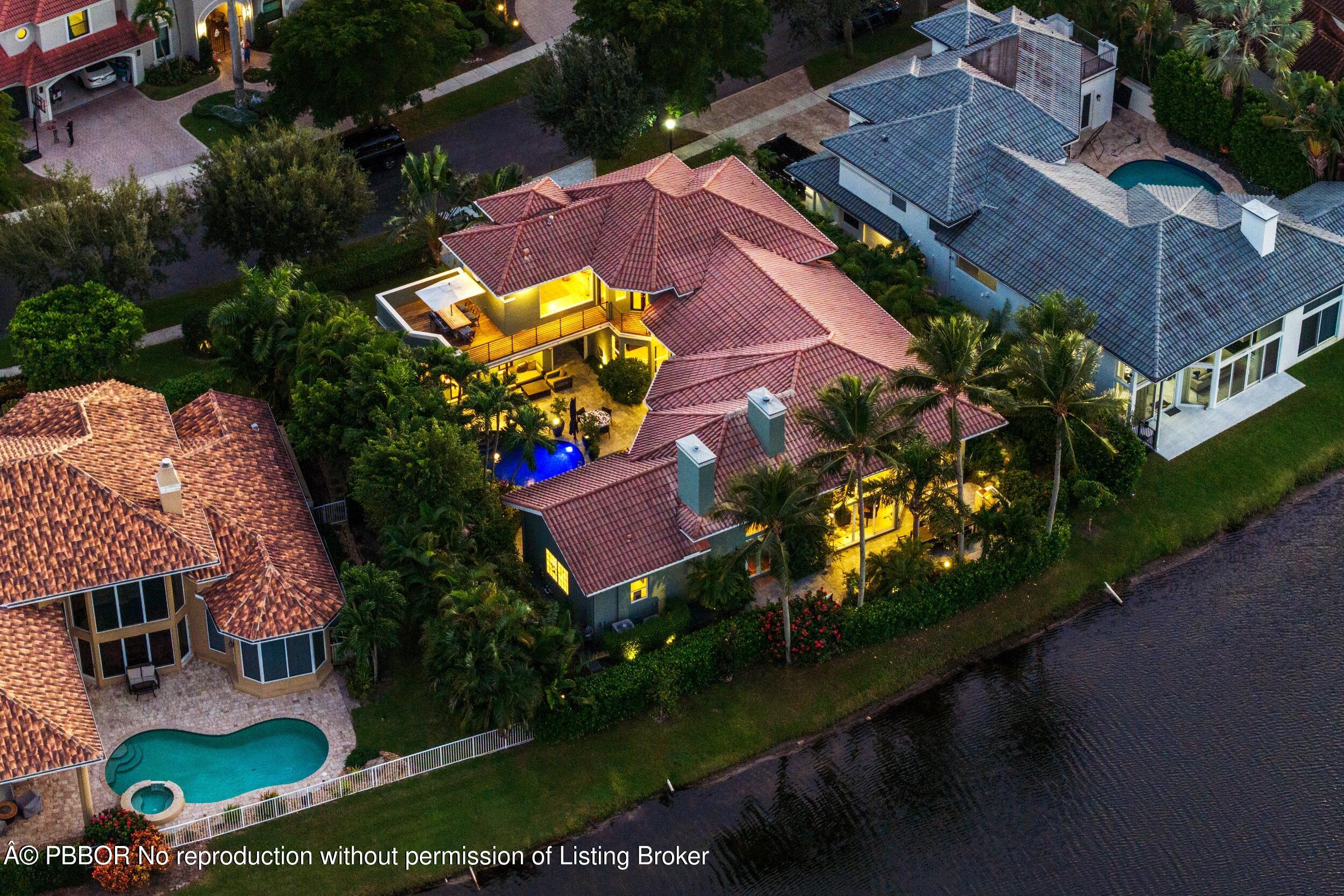 3163 Northwest 63rd Street Boca Raton, FL 33496 - Photo 60 of 67 Twilight Aerial