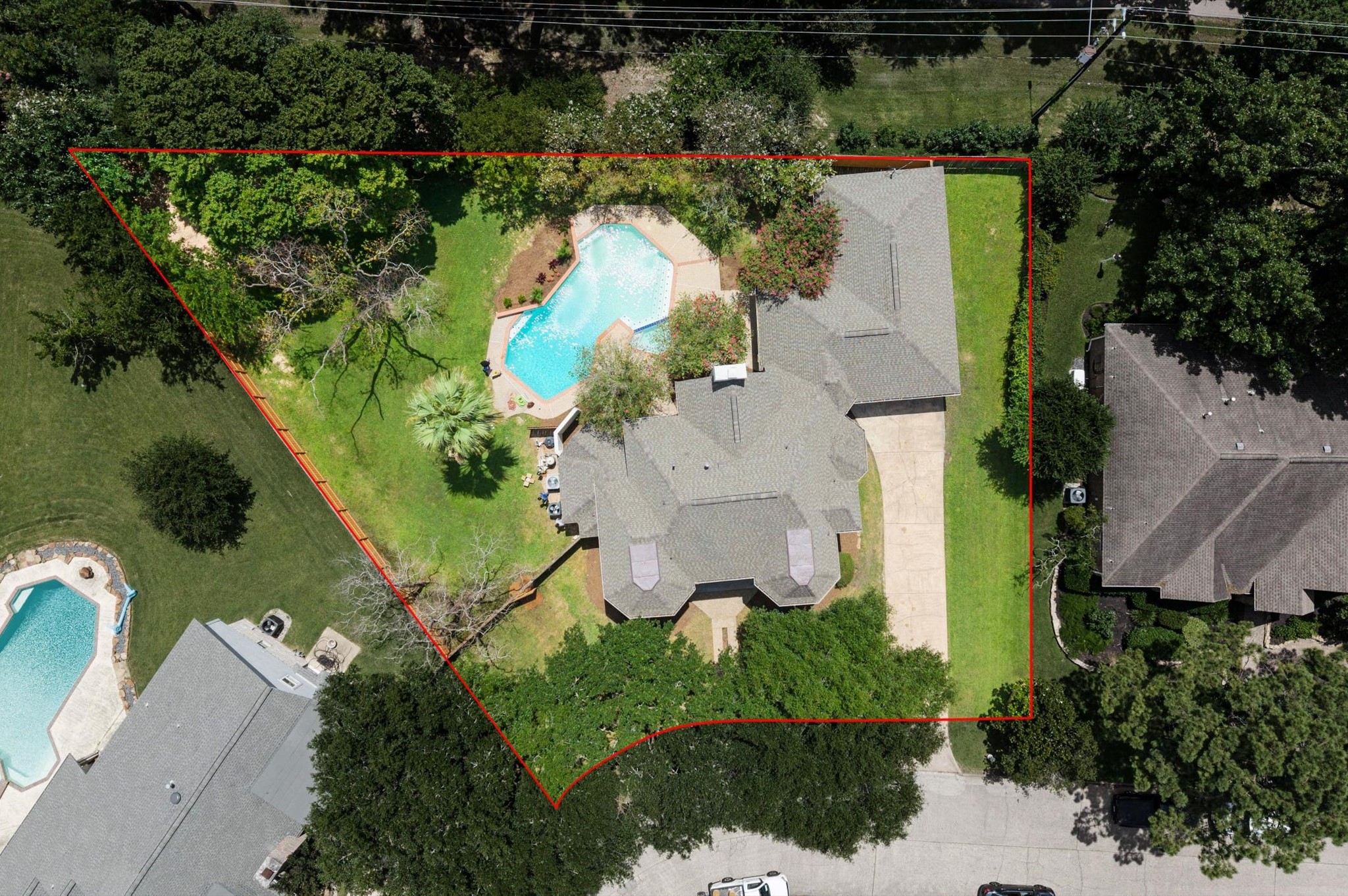 17603 Surreywest Lane Spring, TX 77379 - Photo 3 of 35 But as big as the pool it, this 1/2 acre lot gives you room for SO much more