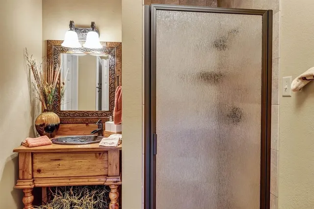 a close view of a bathroom sink