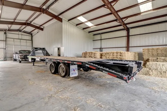a car is parked in a garage