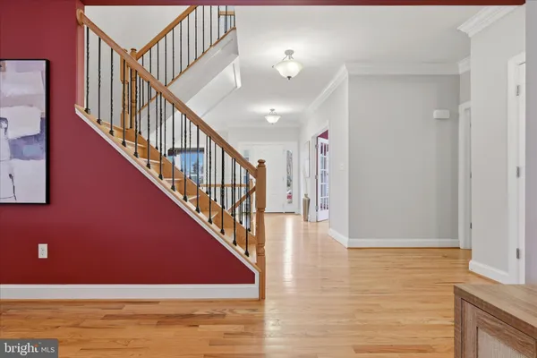 a view of a room with an entryway