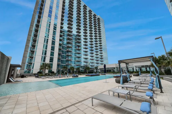 a view of outdoor space yard swimming pool and patio