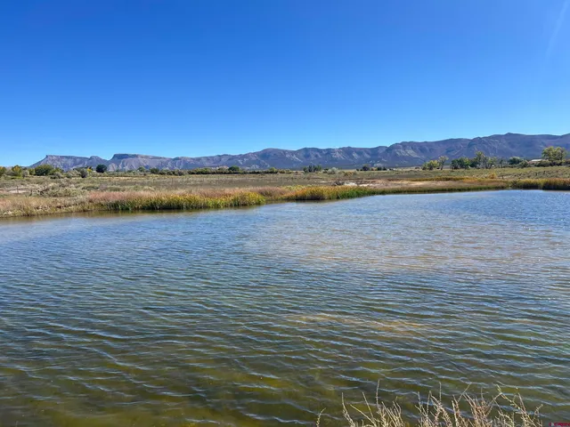 a view of lake and mountain