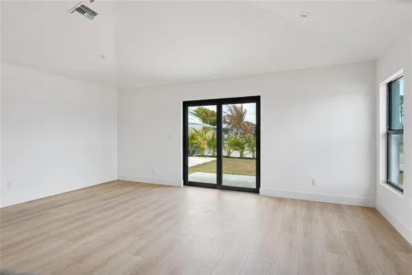 a view of an empty room