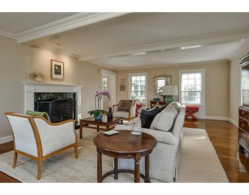 30 Whiting Road Wellesley, MA 02481 - Photo 5 of 24 a living room with furniture a fireplace and a table
