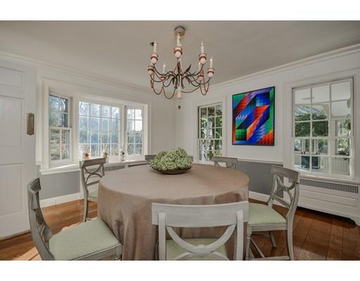 30 Whiting Road Wellesley, MA 02481 - Photo 7 of 24 a view of a dining room with furniture a chandelier and wooden floor