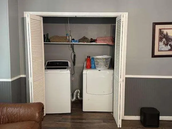 a room with storage and utility