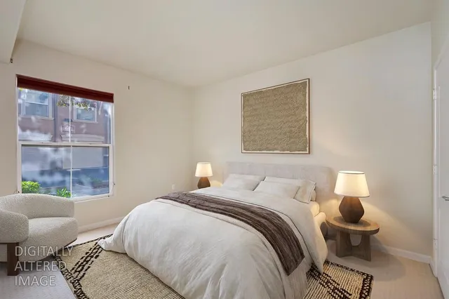 a room with furniture