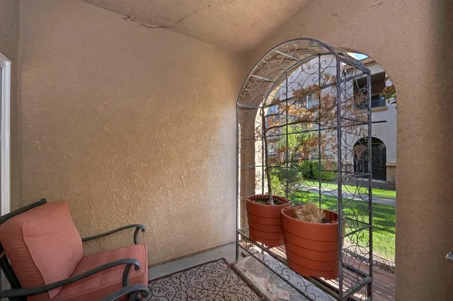 a view of a large building with a big yard