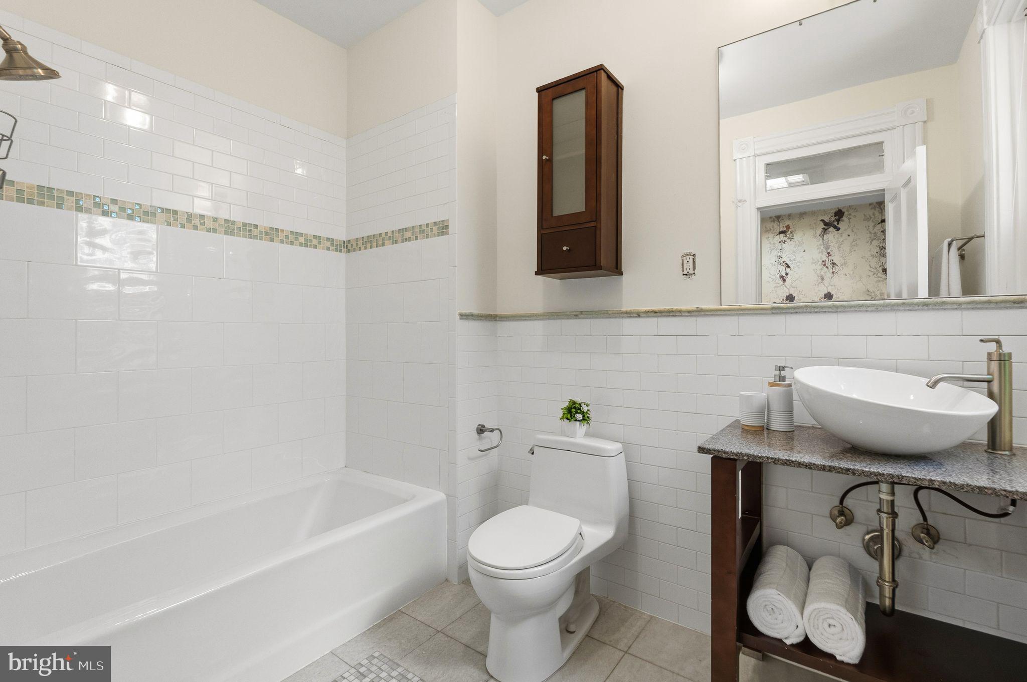 3066 Q Street Northwest Washington, DC 20007 - Photo 43 of 56 Updated Third Floor Bathroom