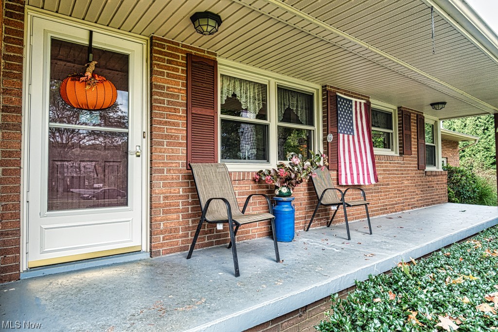 Inviting front porch