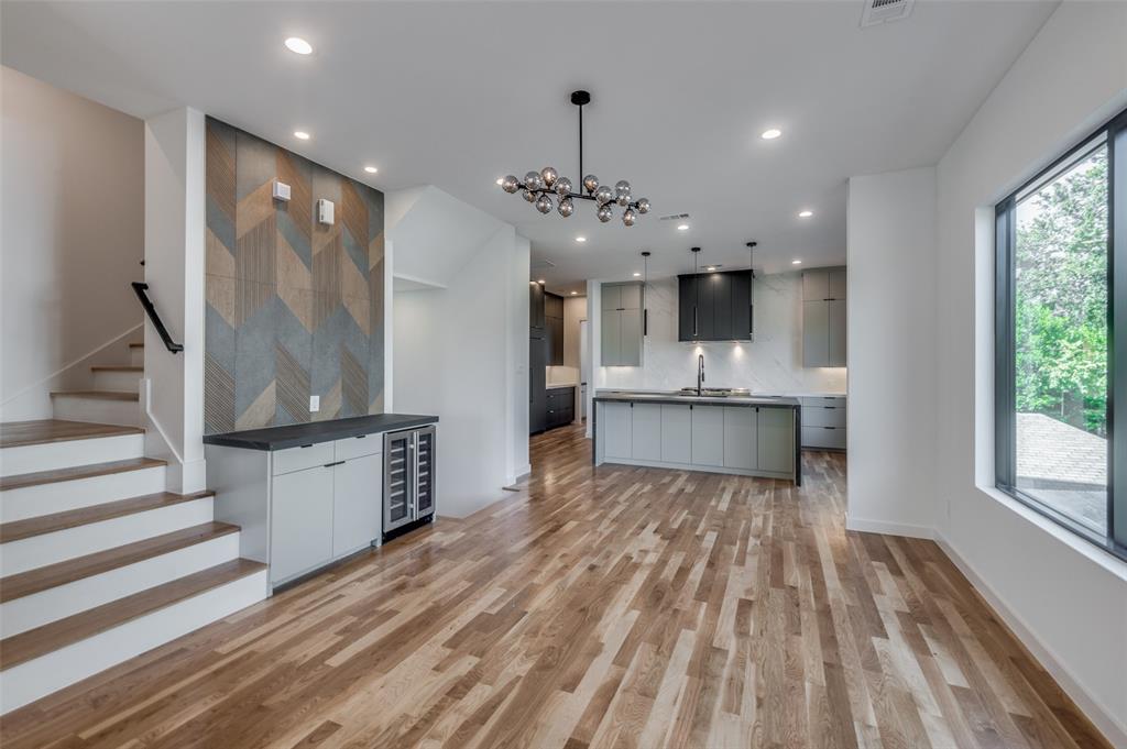4525 Weldon Street Dallas, TX 75204 - Photo 38 of 40 a view of a kitchen with wooden floor and a sink