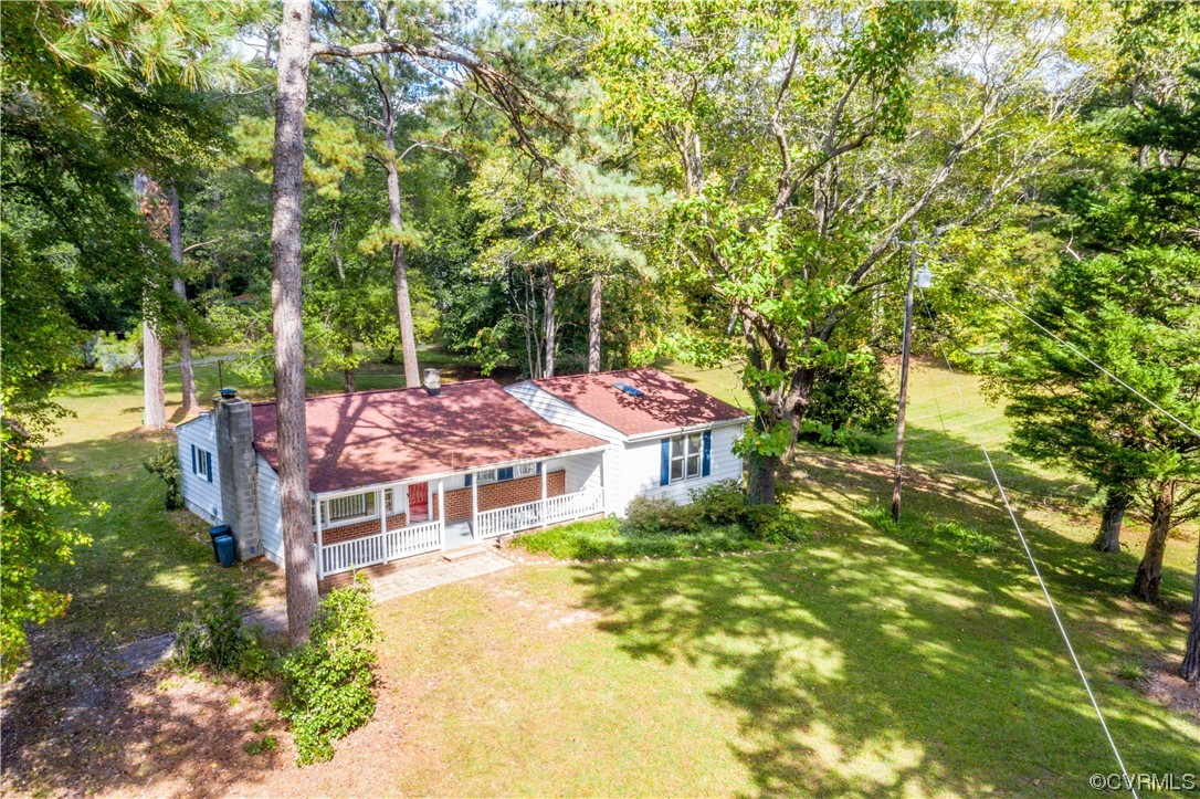 4586 Broad St Road Gum Spring, VA 23065 - Photo 21 of 23 an aerial view of a house with swimming pool