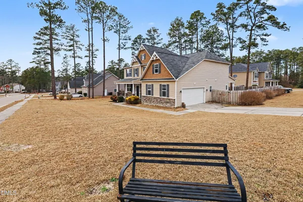 a house view with a outdoor space