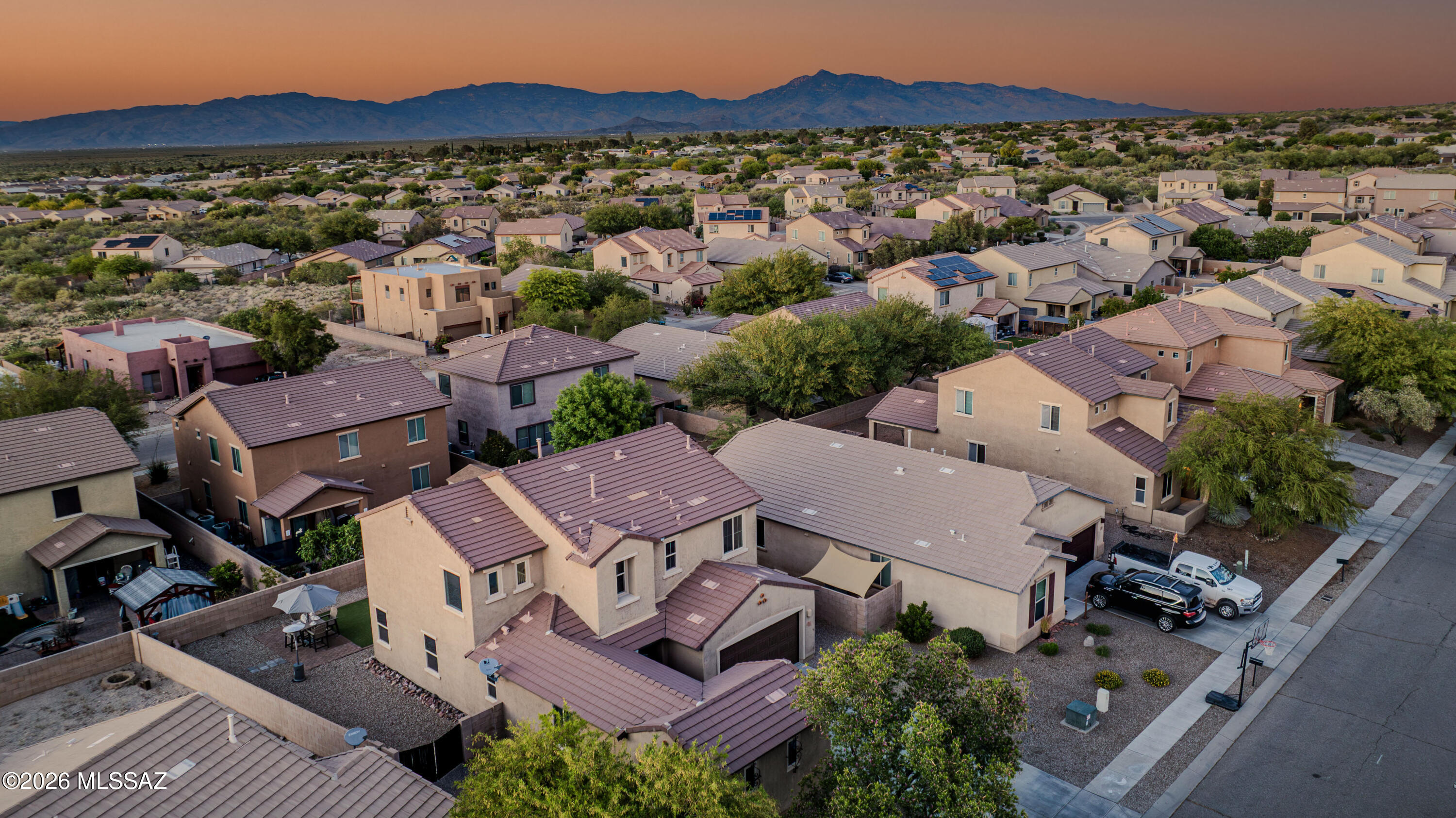 211 East Refuge Loop Vail, AZ 85641 - Photo 44 of 48 an aerial view of a houses with a city view