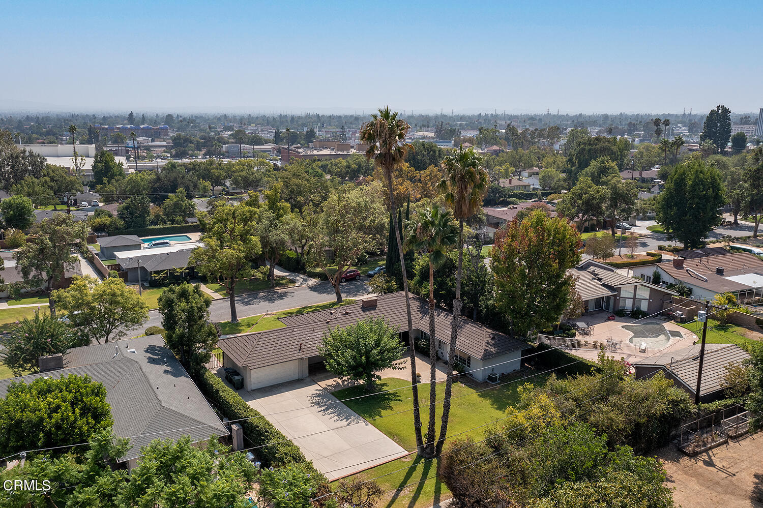 3775 Hampton Road Pasadena, CA 91107 - Photo 27 of 28 an aerial view of a house with a yard