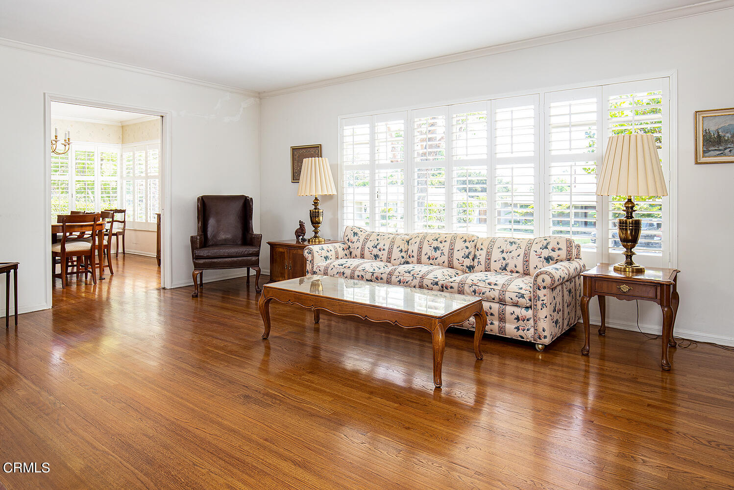 3775 Hampton Road Pasadena, CA 91107 - Photo 6 of 28 a living room with furniture and a wooden floor