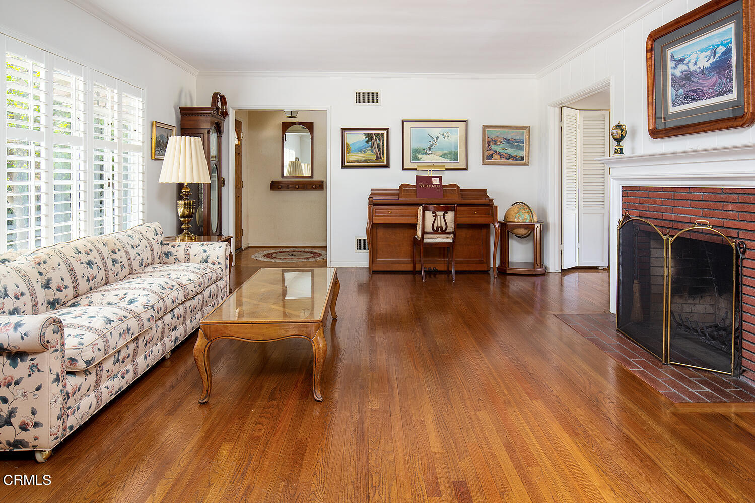 3775 Hampton Road Pasadena, CA 91107 - Photo 7 of 28 a living room with furniture and a fireplace
