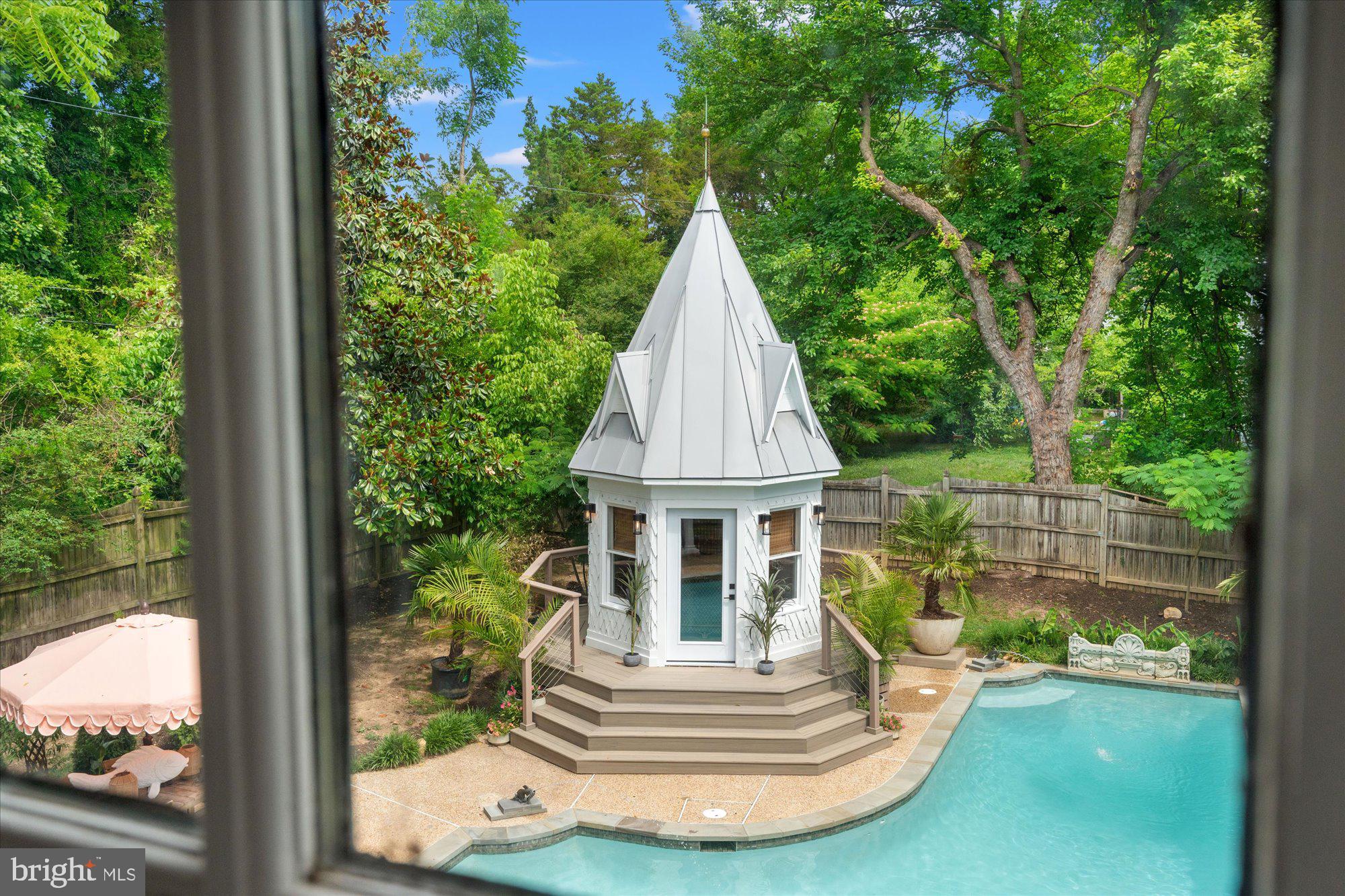 7838 Kent Road Alexandria, VA 22308 - Photo 37 of 47 Pool bar was originally a cupola