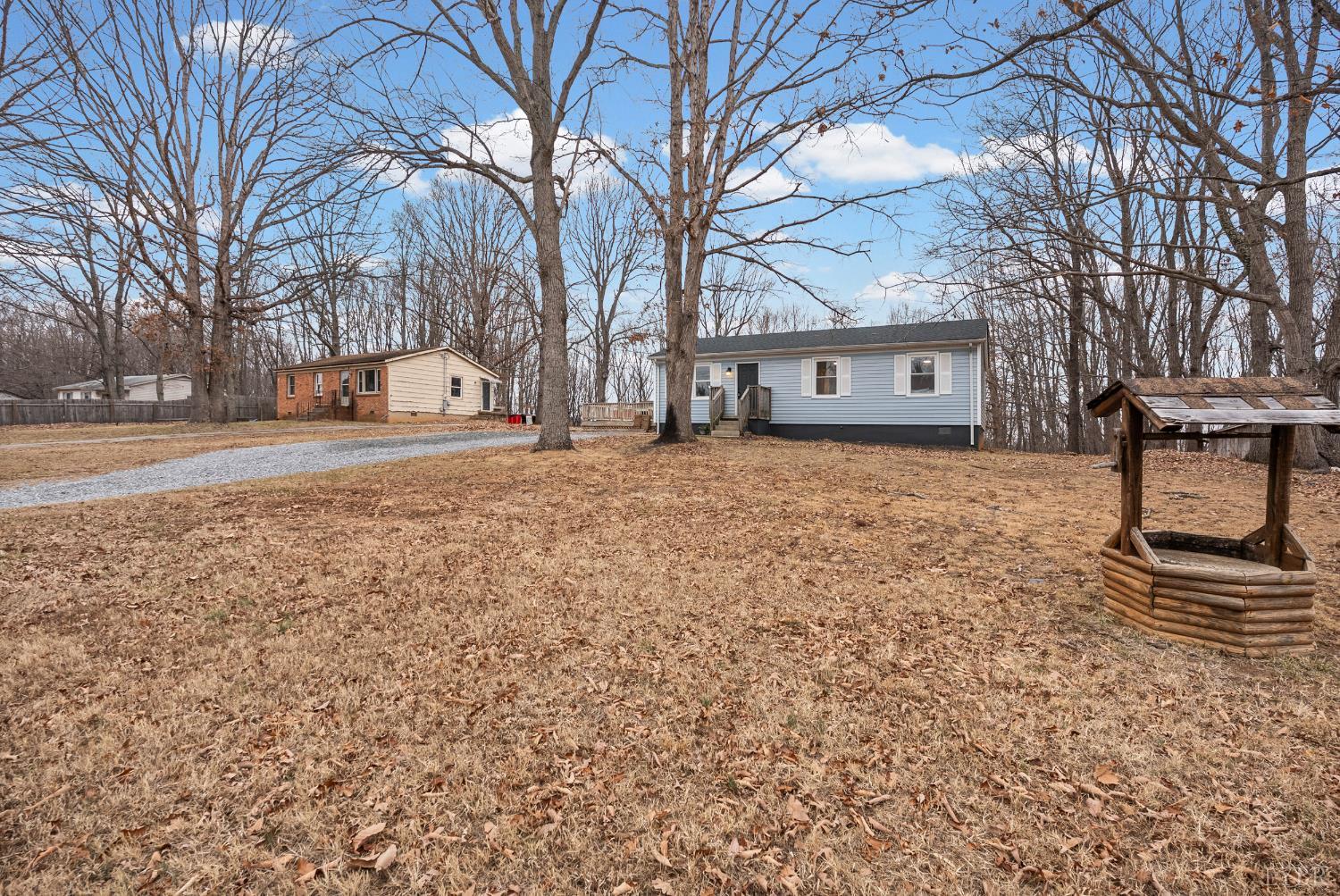 2622 Bethany Road Rustburg, VA 24588 - Photo 21 of 28 a front view of a house with a yard and garage
