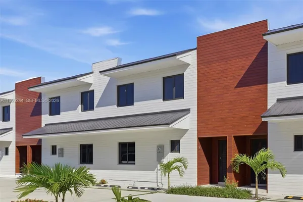 a house view with a garden space