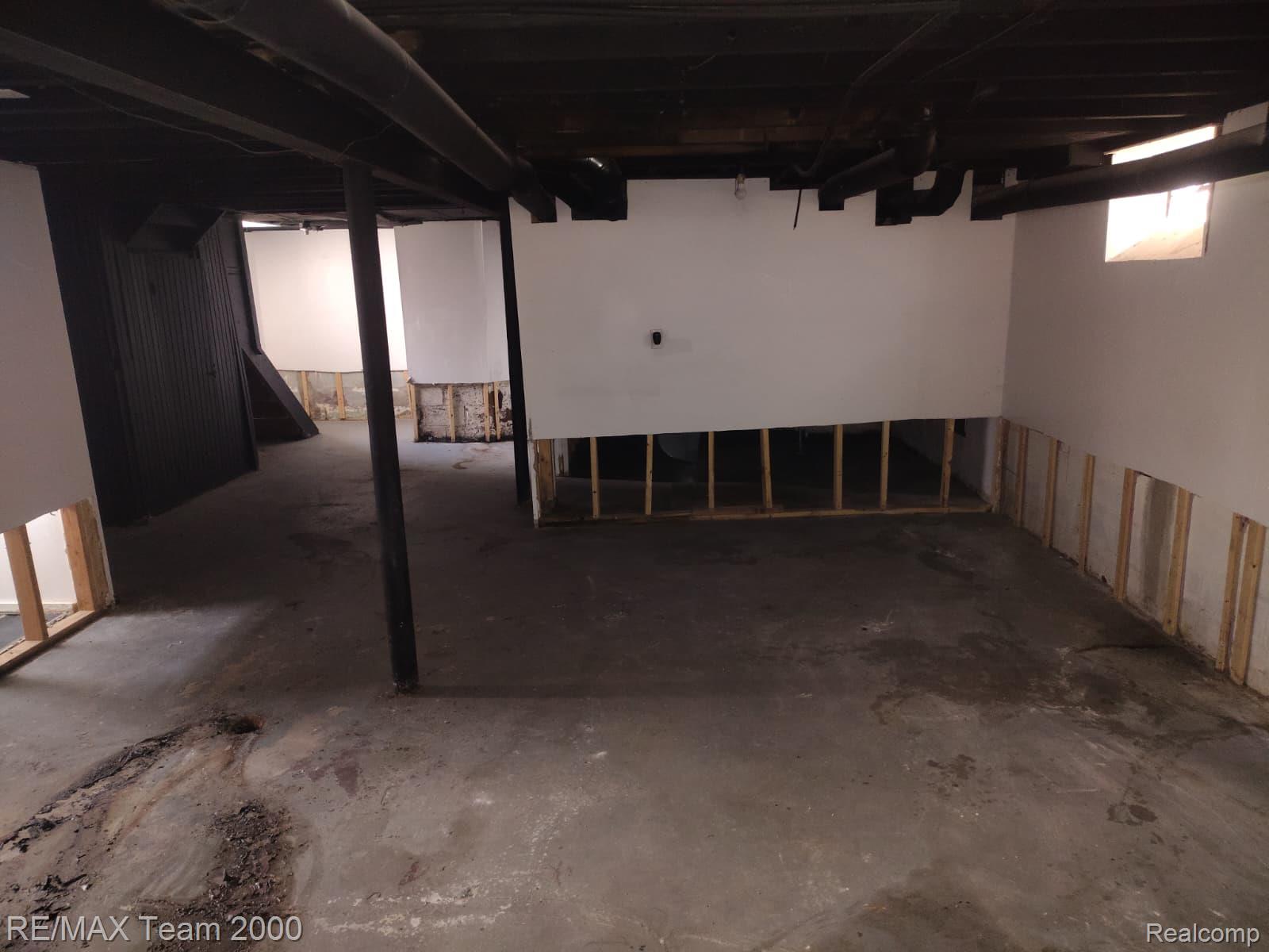 8860 Appoline Street Detroit, MI 48228 - Photo 28 of 45 Unfinished basement offering substantial potential for customization