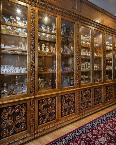 a view of a glass door with glass windows