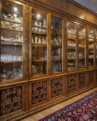 a view of a glass door with glass windows