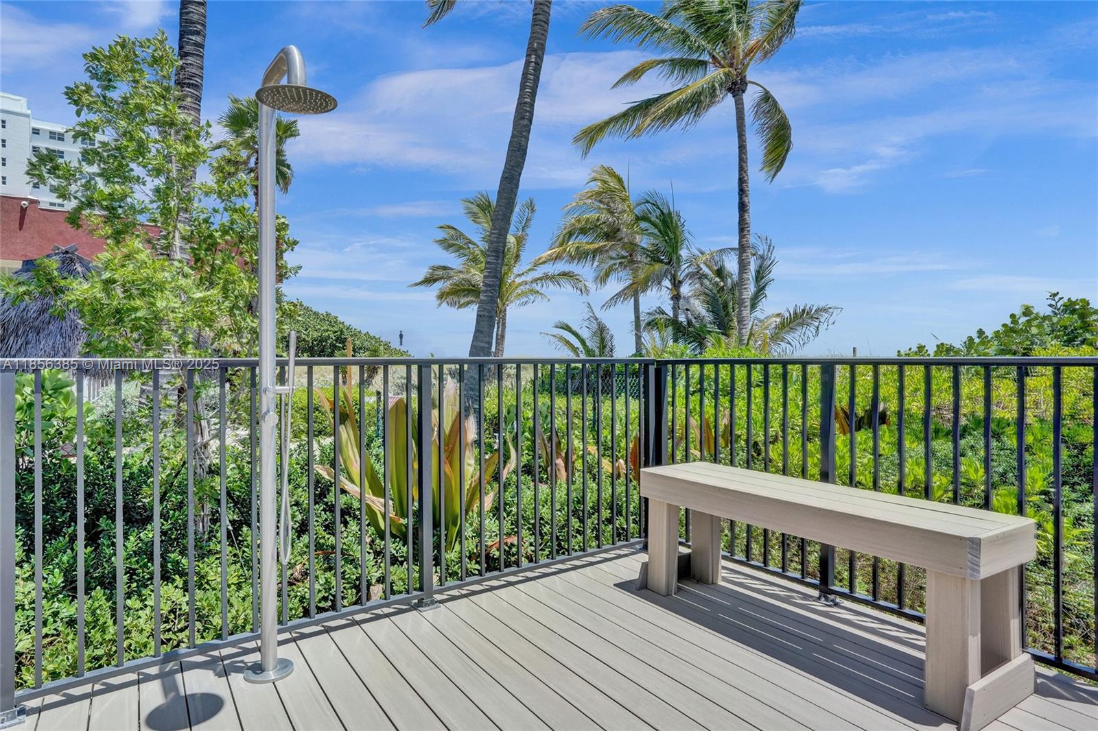 1500 North Ocean Boulevard, Unit 801 Pompano Beach, FL 33062 - Photo 54 of 58 a view of a balcony with lake view and a potted plant