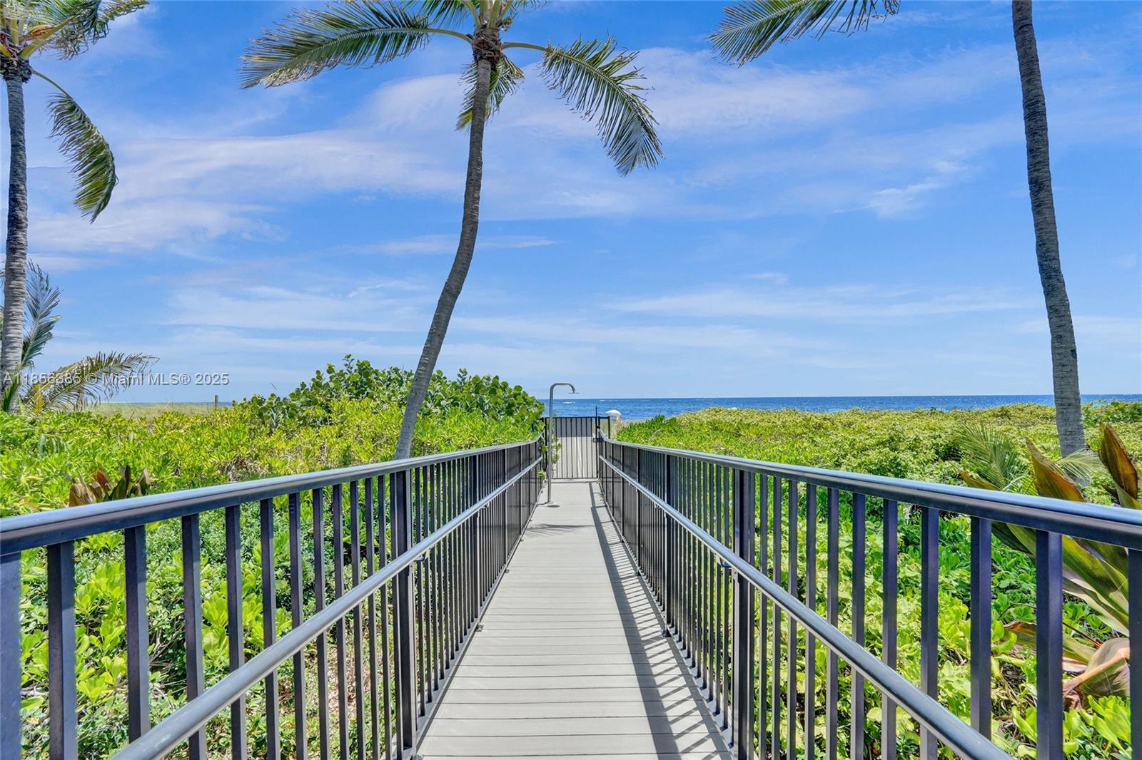 1500 North Ocean Boulevard, Unit 801 Pompano Beach, FL 33062 - Photo 55 of 58 a view of a balcony with wooden floor