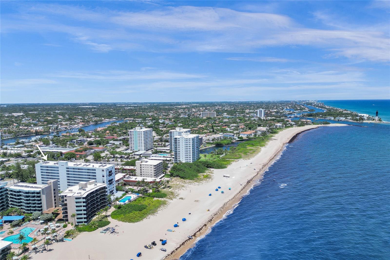 1500 North Ocean Boulevard, Unit 801 Pompano Beach, FL 33062 - Photo 58 of 58 a view of a city and an ocean view
