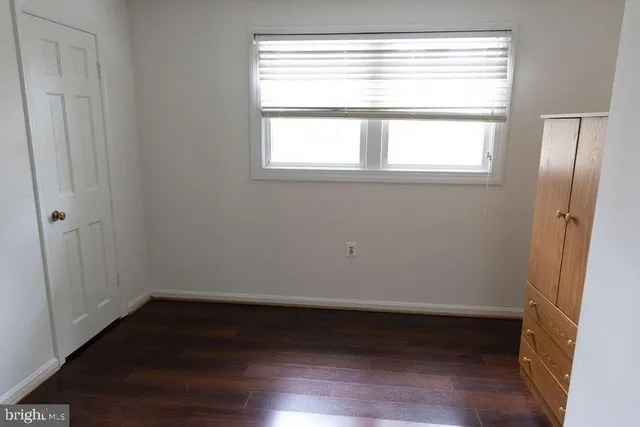 a view of field with large trees