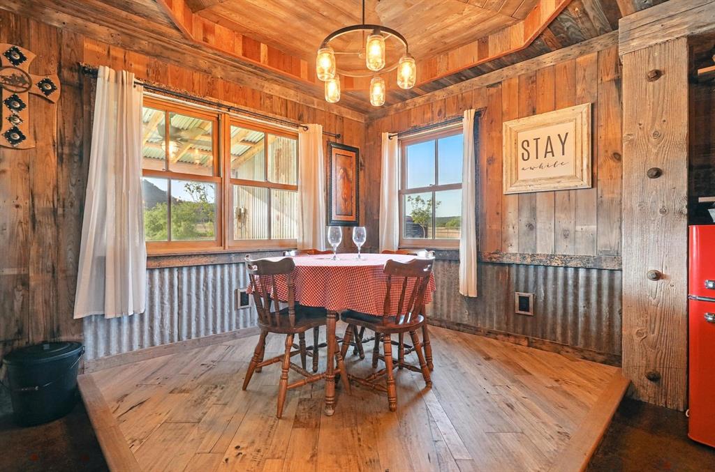 635 County Road 184 Winters, TX 79567 - Photo 19 of 40 Barn's Living Quarters Dining area with view of cross on mountain