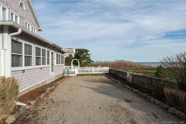 a view of a porch with a yard