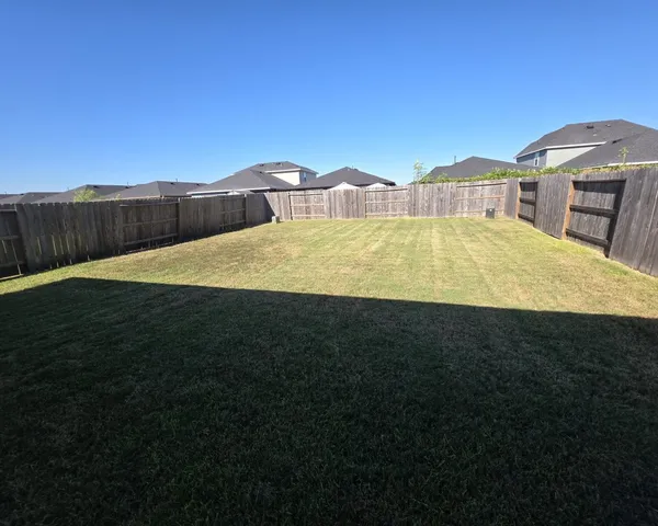 a view of an outdoor space and swimming pool