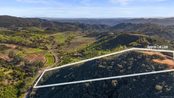 a view of city and mountain