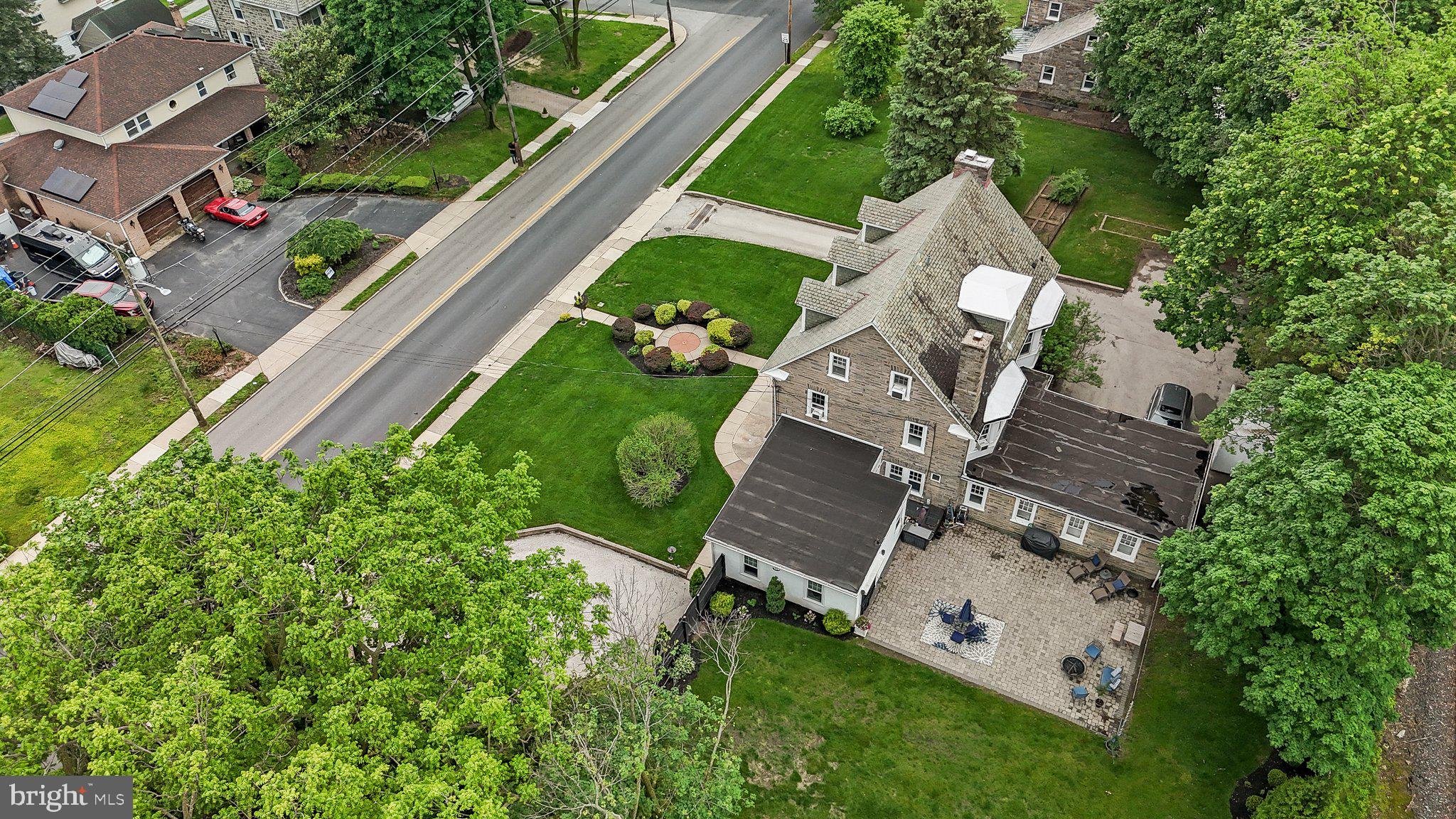 2515 Garrett Road Drexel Hill, PA 19026 - Photo 57 of 61 an aerial view of a house with a garden and lake view