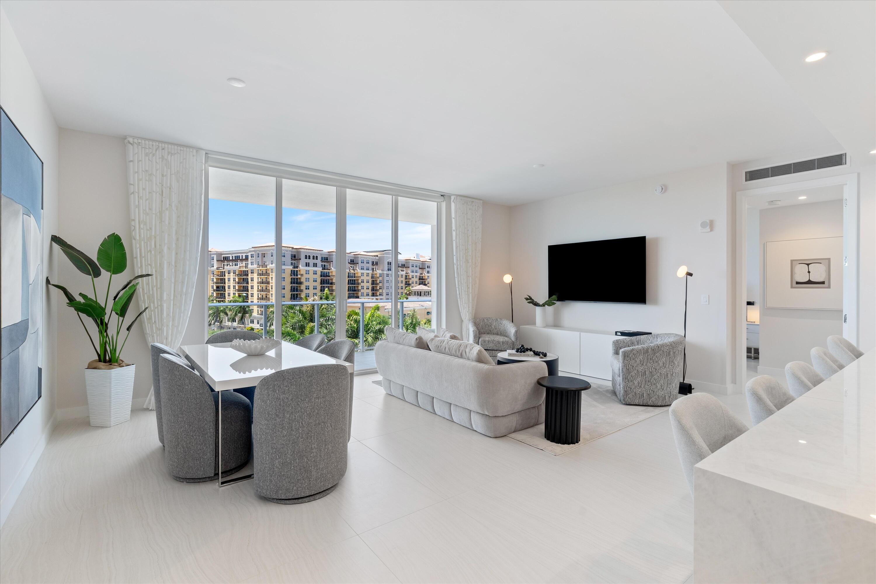 220 Southeast Mizner Boulevard, Unit 604 Boca Raton, FL 33432 - Photo 10 of 52 Living & Dining Area