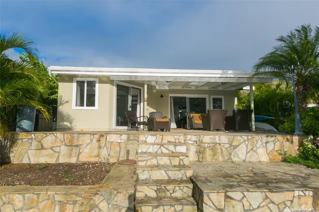a view of a house with a outdoor space